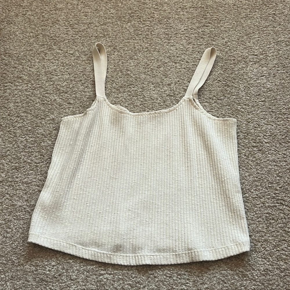 White flowy tank